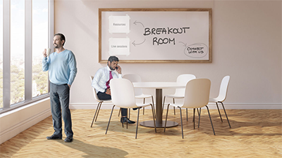 Breakout Room in hellem Design